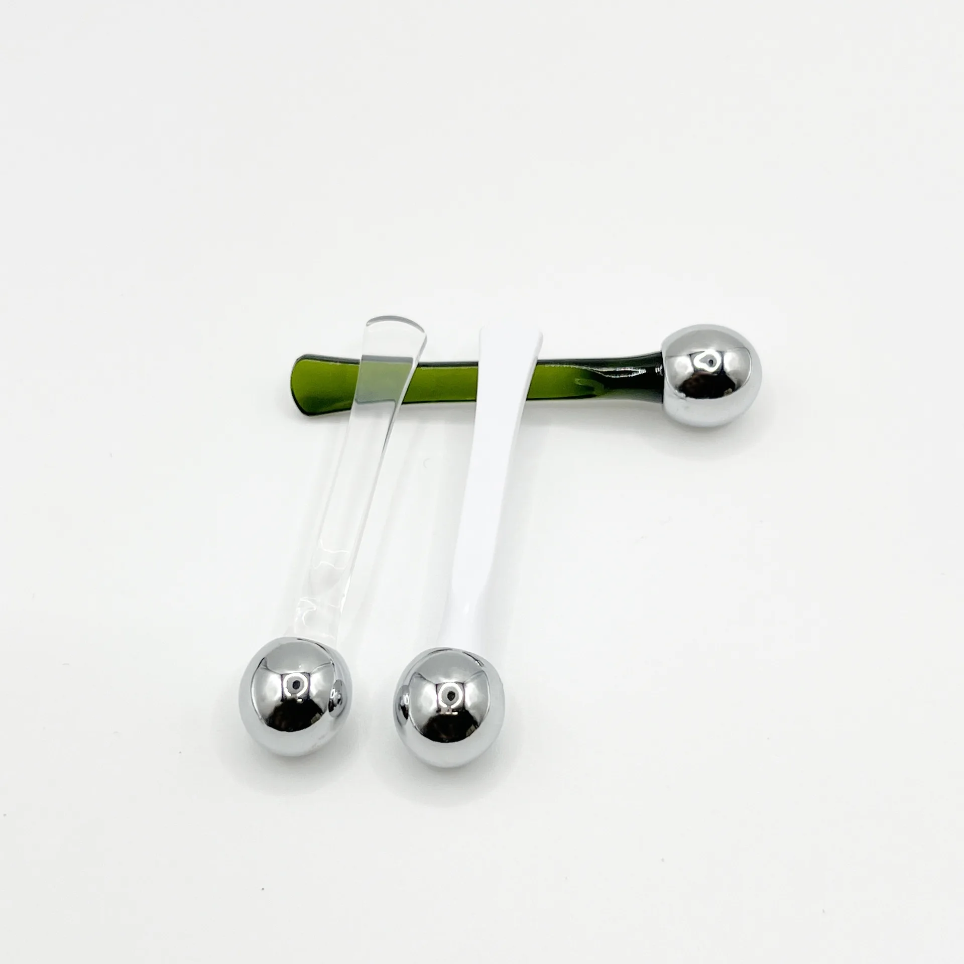 1 قطعة العين الأسطوانة عصا تدليك كريم عين قضيب التجميل ملعقة المضادة للتجاعيد الوجه ملعقة سبائك الذهب الوجه رقيقة أداة العناية بالبشرة