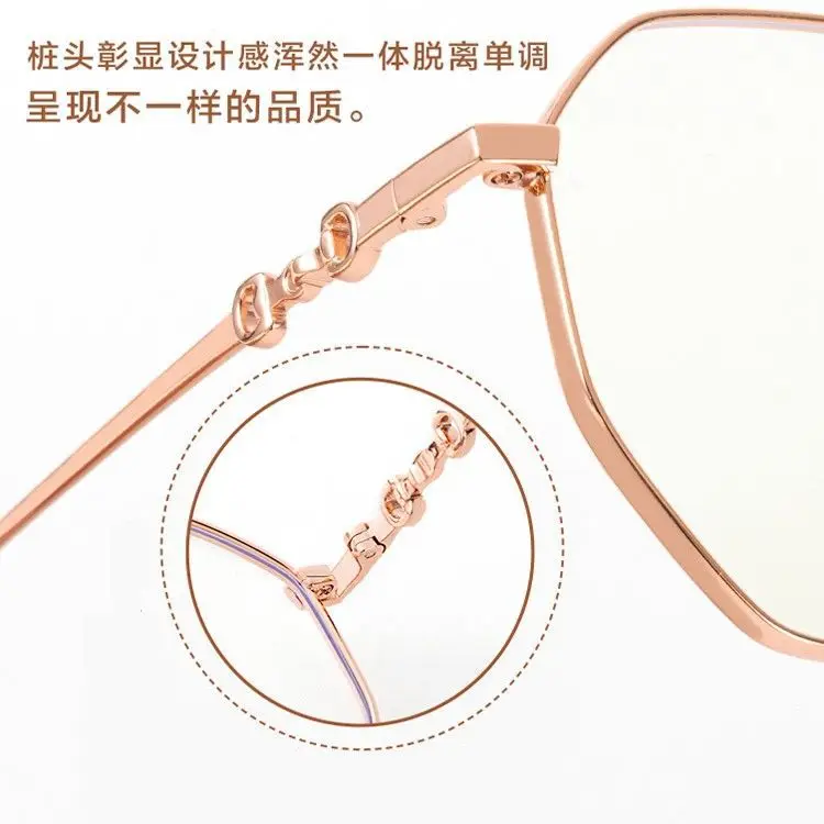 Fashion Near Sighted Glasses Prescription Eyeglasses Luxury Anti-blue Light Myopia Glasses Trendy Women's Minus Diopter Eyewear