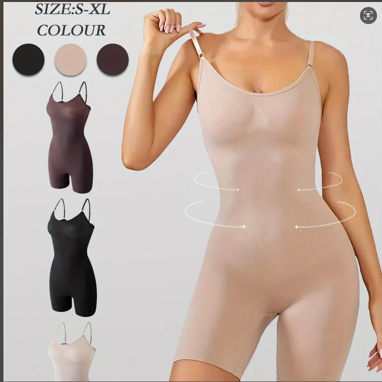 

Women's Ultra-Soft Compression Bodysuit - Tummy Control Shaping Garment with Chest Uplift, Butt Lifter & Waist Slimmer