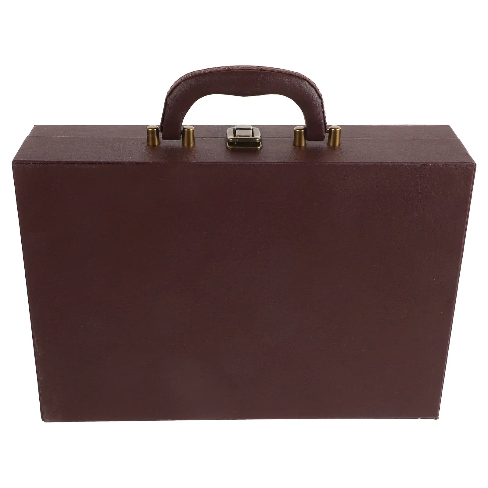 

Multifunctional Storage Box Real Handheld Holder Portable Lightweight File Organizer Document Certificate Ideal Gift