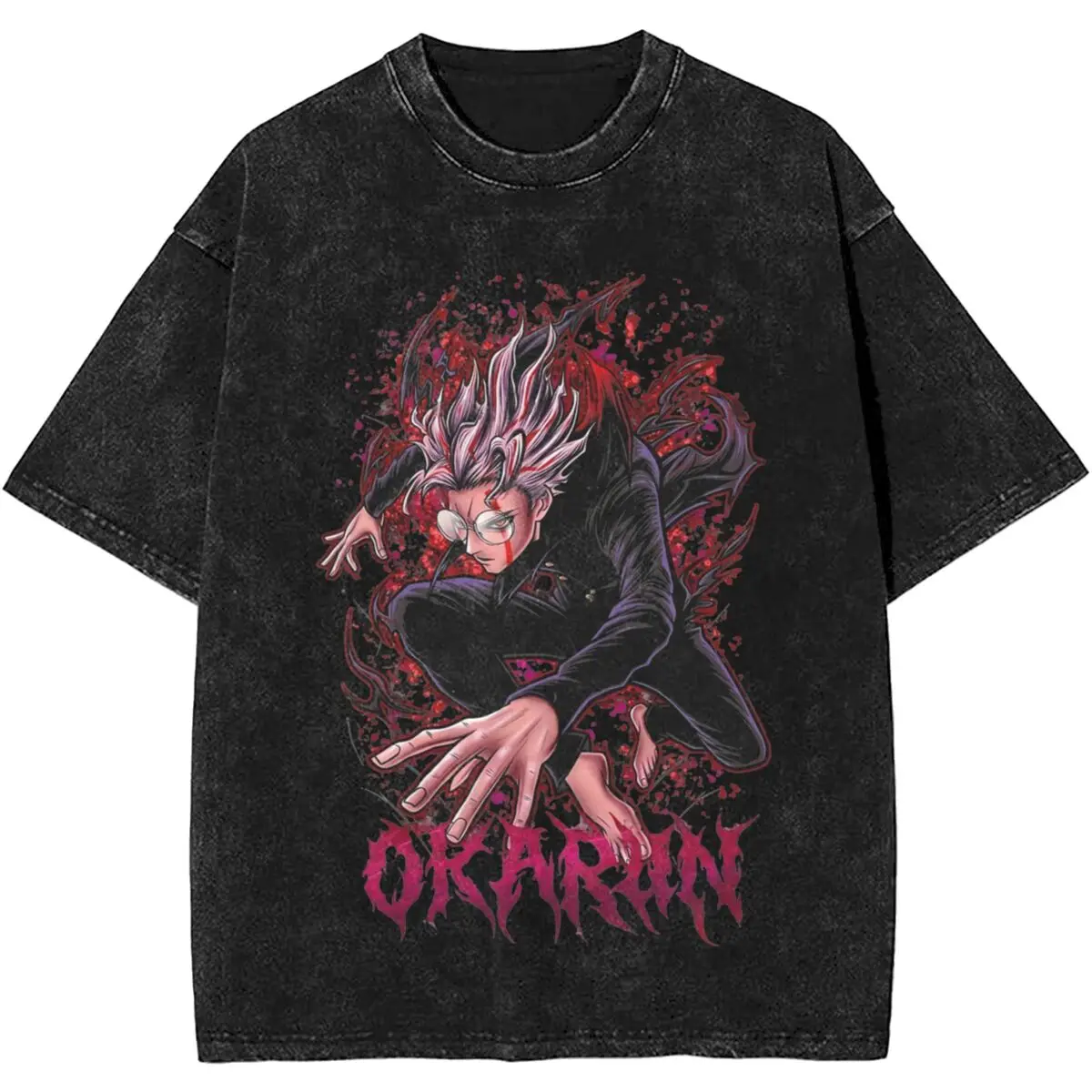 Men Dandadan Momo Okarun Anime Turbo Granny T-Shirts Tops Beach Vintage Short-Sleeved T Shirt O Neck Novelty Casual Tshirt Cheap