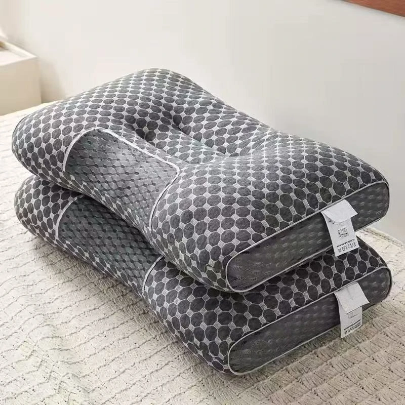 Neck Pillow Help Sleep And Protect The Neck Cervical Orthopedic Household Soybean Fiber SPA Massage Pillow For Sleeping New