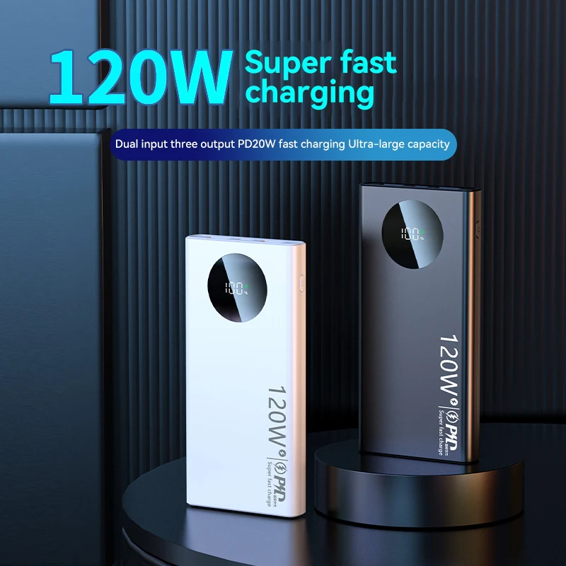 Xiaomi 120W 50000mAh Fast Charging Power Bank High Capacity Powerbank Portable Battery Charger For iPhone Samsung Huawei 2025