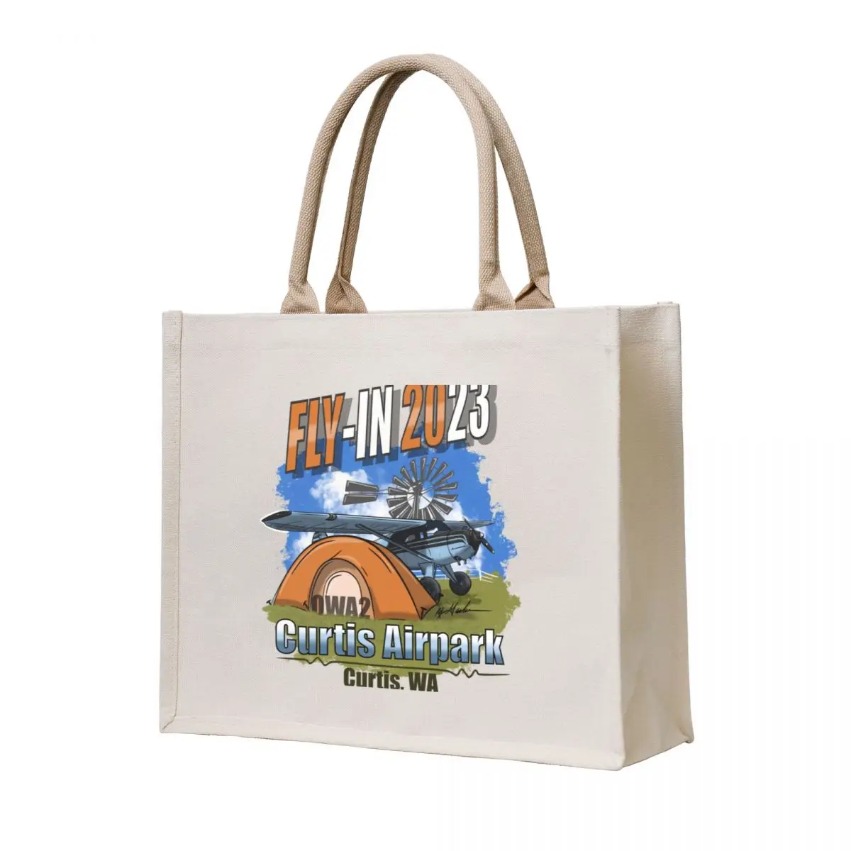 

Curtis Airpark Fly In 2023 Tote Bag Woman shopper bag Gift bag great