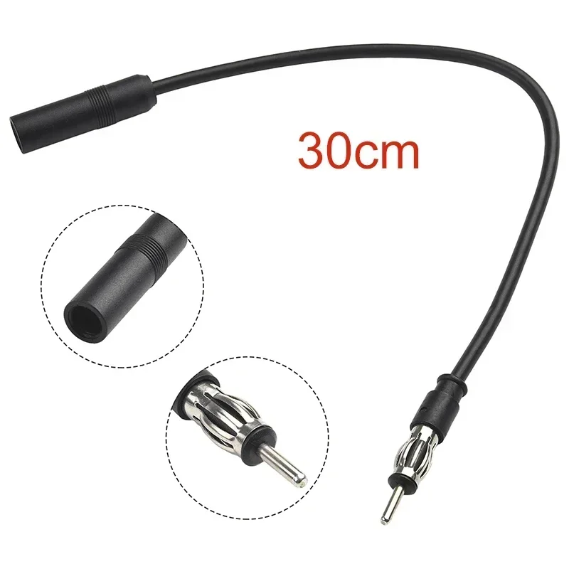 

Car Stereo Audio Radio Antenna Adapter Vehicle AM/FM Radio Aerial Extension Auto FM Wiring Cable Extension Cable Cord Accessory
