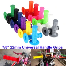 Universal 7/8'' 22mm Handle Grips Dirt Pit Bike Motorcycle Motocross Motorbike Handle Bar Grips For Yamaha Kawasaki Suzuki Honda