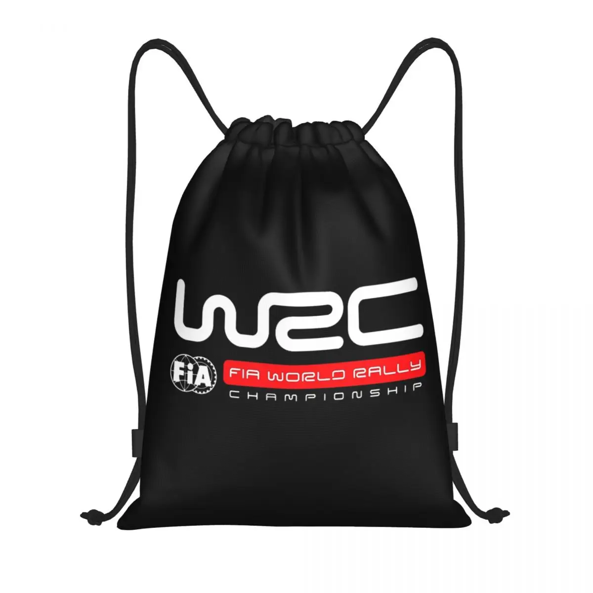

World Rally Championship WRC Backpacks Portable Drawstring Bags Sports Bag Book Bags for Travel Students