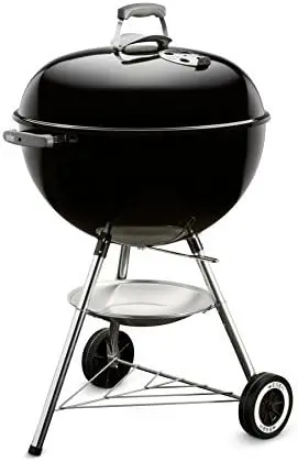 

Weber 22" Original Kettle Charcoal Grill – Black for BBQ & Outdoor Cooking