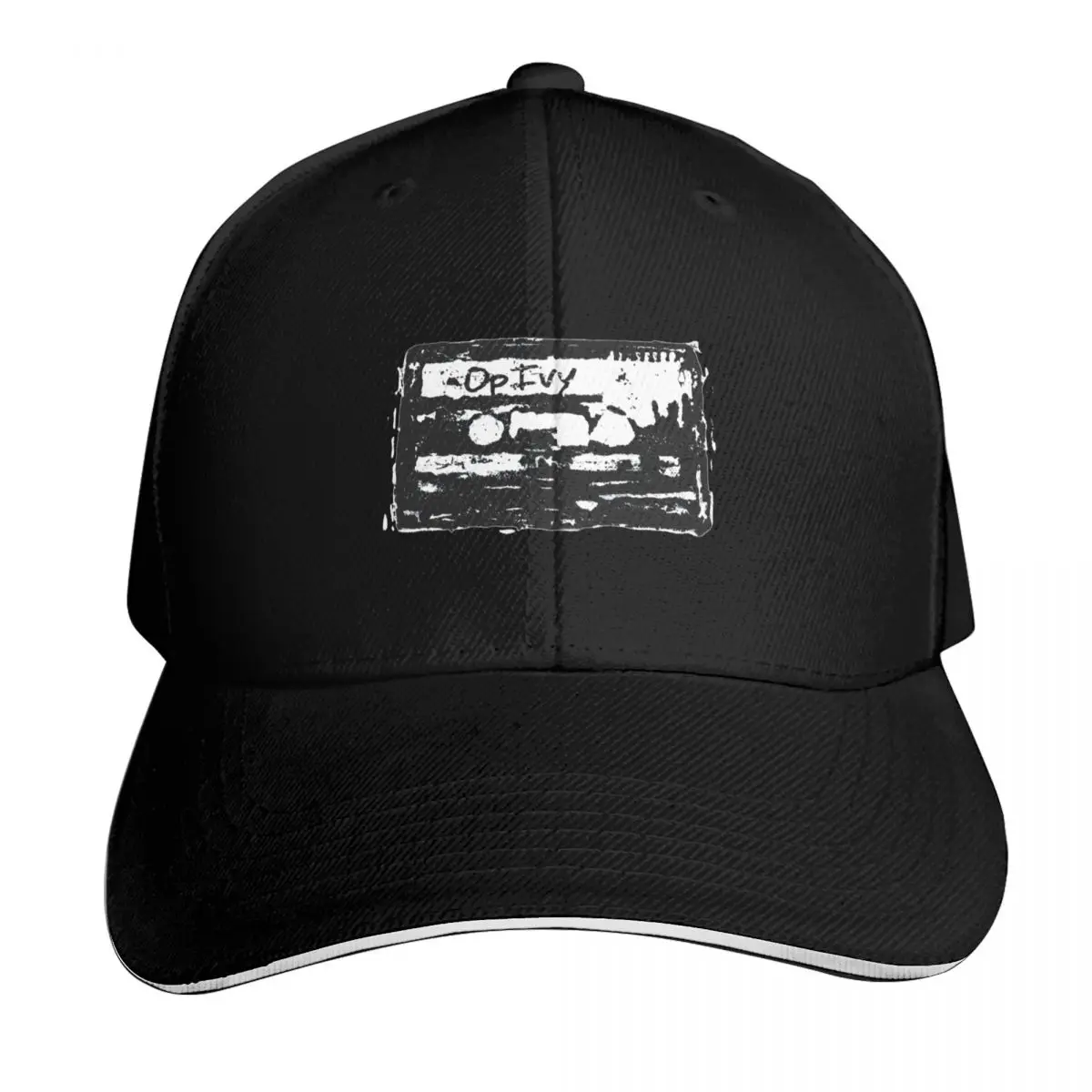 Operation Ivy Tape Baseball Cap Quick Dry Performance Cotton Twill Breathable Contrast Two Tone Brim