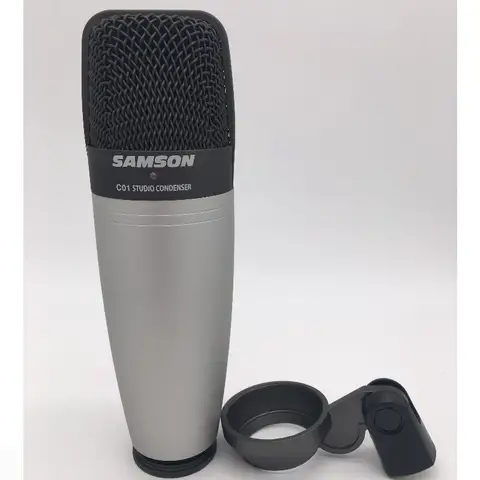 Samson c01 professional large diaphragm condenser microphone for computer recording, dubbing, mobile live streaming, karaoke mic