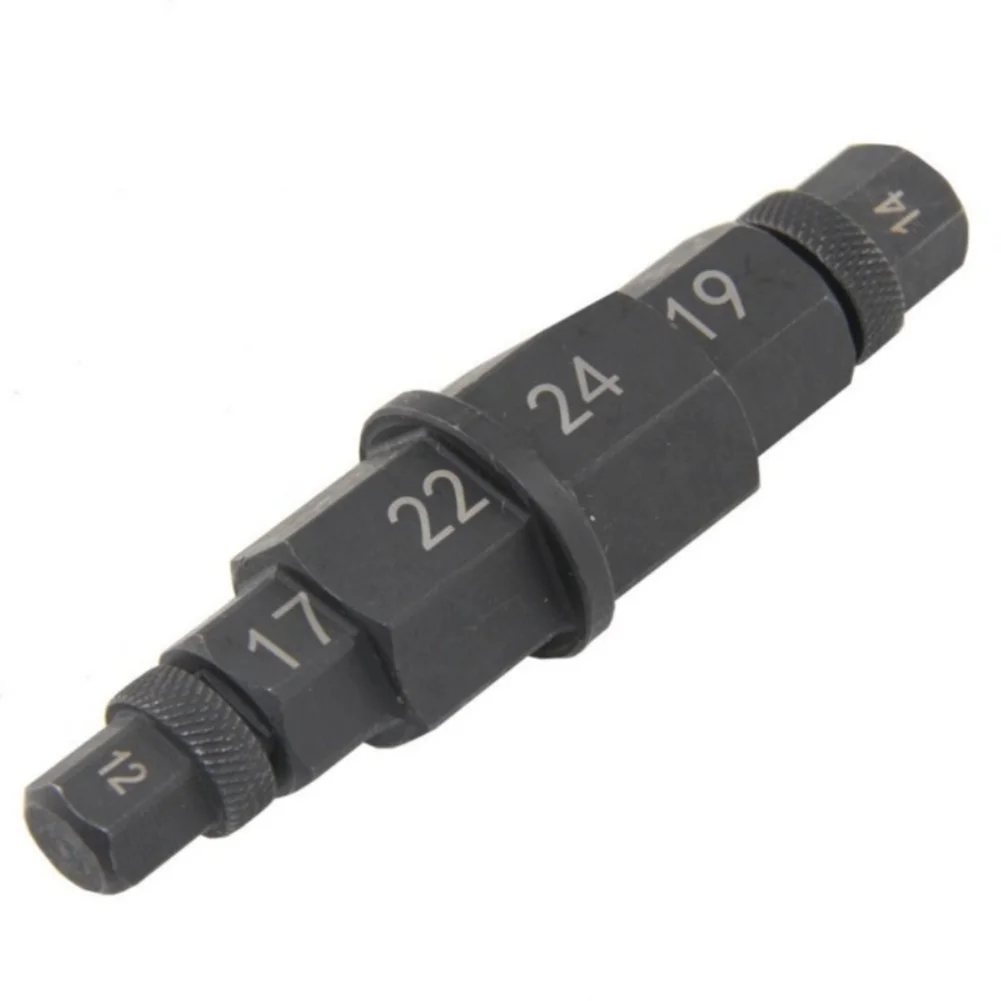1PC Motorcycle Hex Allen/ Axle Spindle Socket Adapter Tool Tire Removal Tool Carbon Steel Construction Simple Operate
