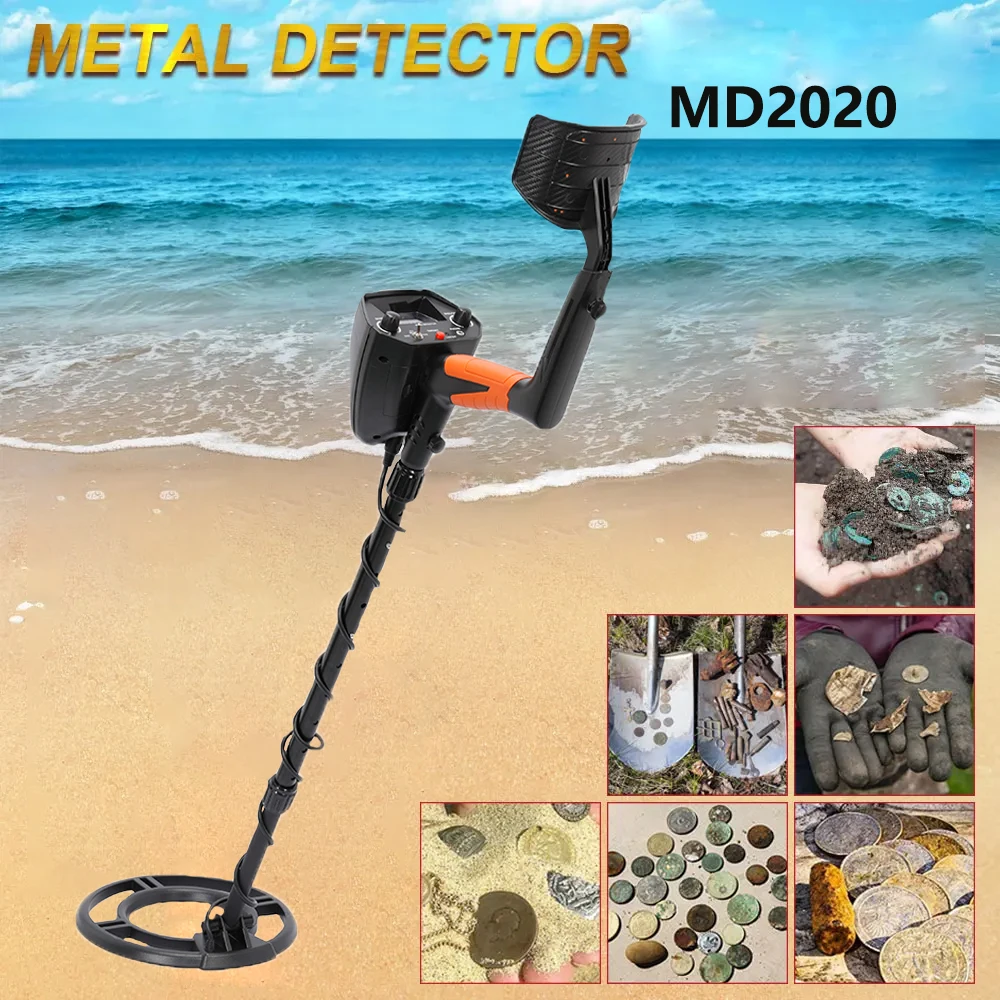 

MD2020 Metal Detector Gold Stud Finder Treasure Jewelry Digger Tool 3 Operating Mode for Hunting Underground Searching Treasure