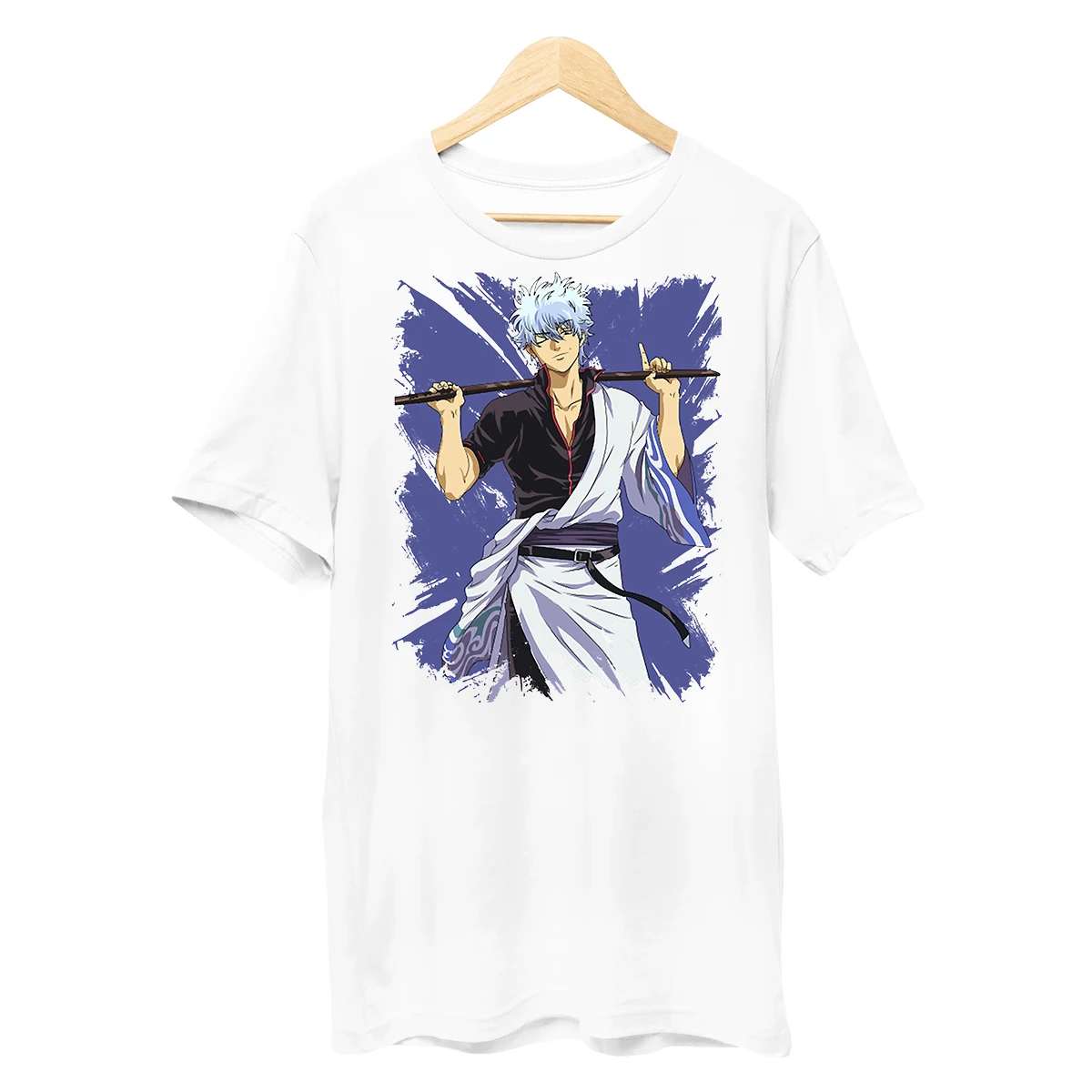 Fashion Streetwear Gintama print T shirt O-Neck Short Sleeve top