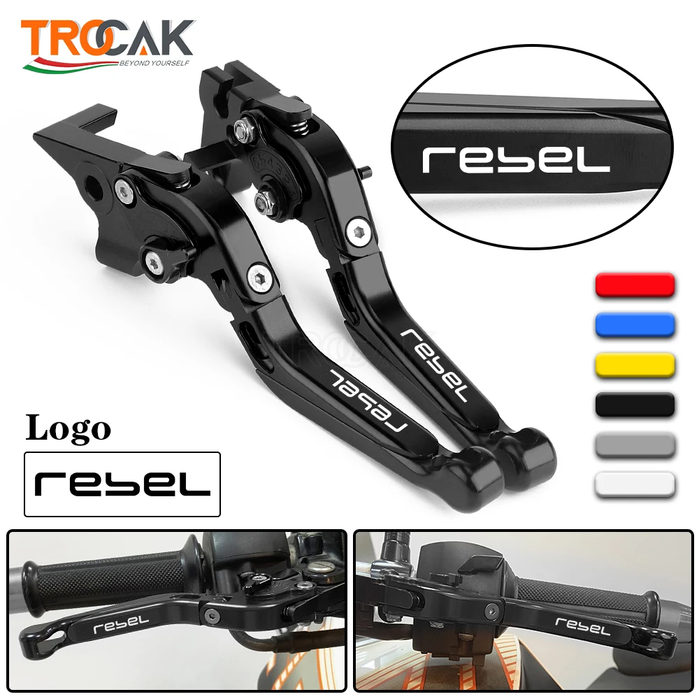 

For HONDA REBEL / CMX 500 / 300 2017-2023 2022 2021 2020 Motorcycle Accessories Brake Clutch Levers CMX500 REBEL500 REBEL250