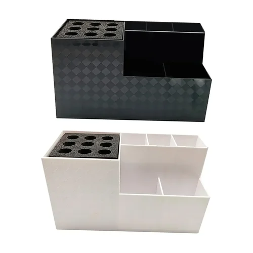 Imagen 2 del producto Soporte para herramientas de peluquero, caja de herramientas de peluquero, antideslizante, desmontable, peine, tijeras, cajas de herramientas de peluquería, accesorios de barbería