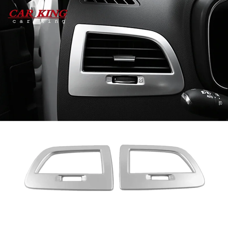 

For Renault Koleos 2017 2018 ABS Chrome Car front Air conditioning outlet AC vent panel Cover Trim interior product accessories