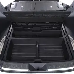 PP Black Rear Trunk Storage Box For Toyota VENZA Harrier  2022 2023 spare tire storage central armrest receive a case