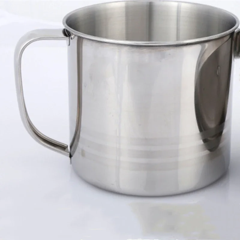 Lightweight Stainless Steel Mug Cup with Handle for Coffee or Tea Outdoor Drinking Solution in 200ML or 380ML Capacity