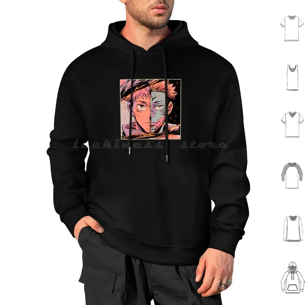 Sukudori Hoodie cotton Long Sleeve Jujutsu Kaisen Anime Jjk Manga Gojo Itadori Jujutsu Sukuna Kaisen Yuji Itadori