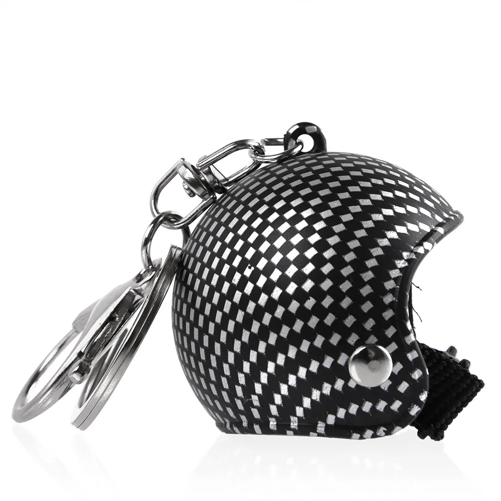 

Motorcycle Helmets Design Key chain Women men Cute Safety Helmet Car Keychain Bags Hot Pendant Creative Small Gift