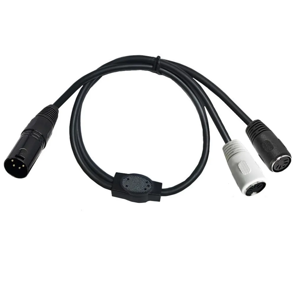 كابل محول DIN to XLR الفاصل Y ، كابل ذكر بمعيار دين 5 دبابيس إلى كابل XLR ذكر 4 دبابيس ، 0.5 متر