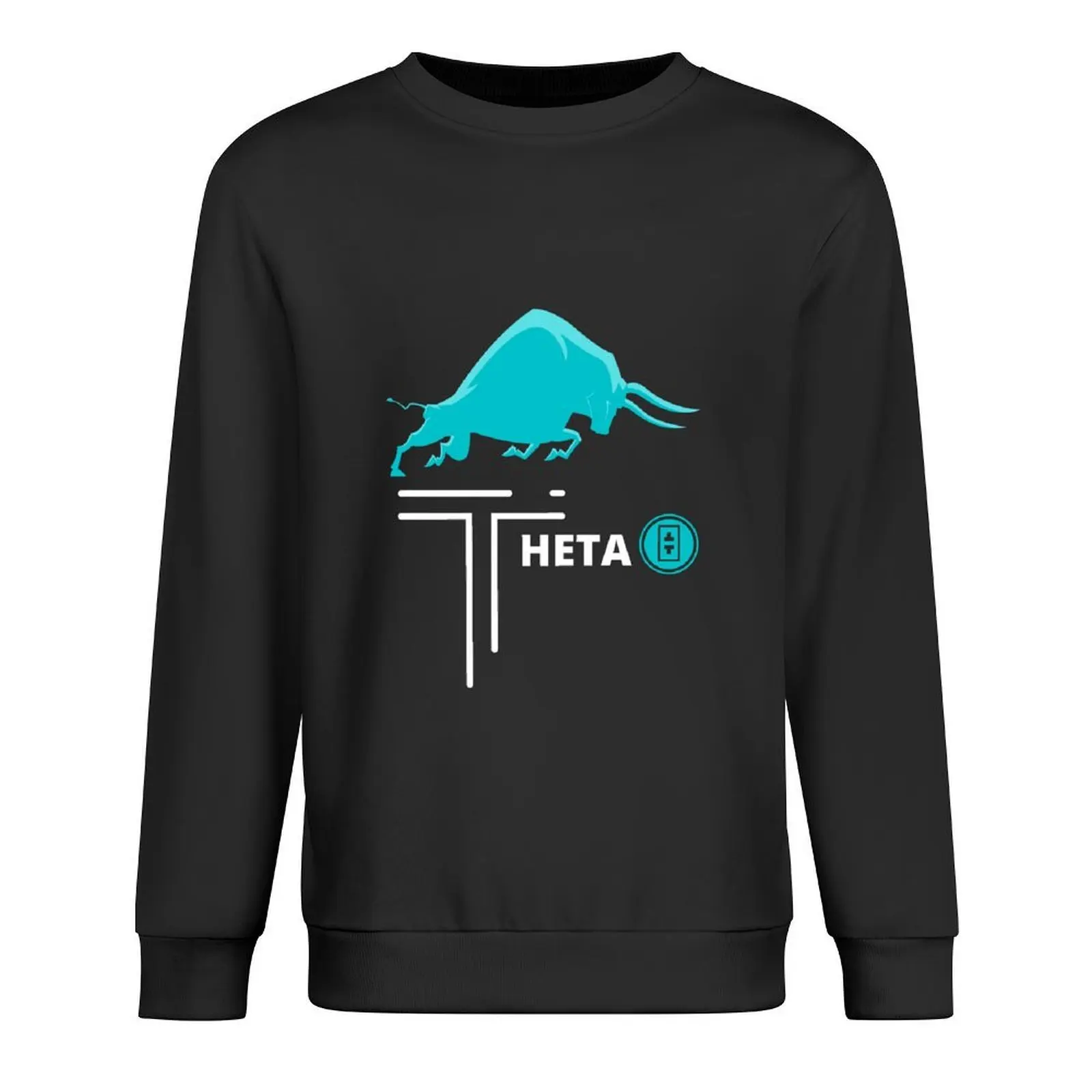 

Theta bull crypto Coin shirt Pullover blouse autumn clothes fashion men male clothes sweatshirts men