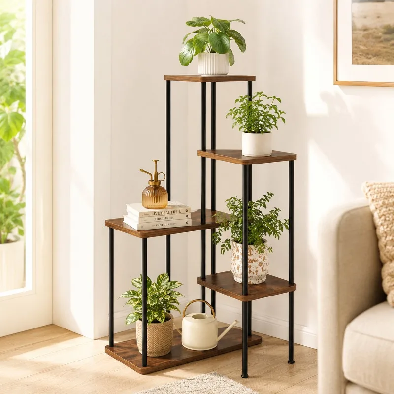 indoor multi-layer flowerpot display racks floor-standing simple space saving plant stand iron giardino arredo garden furniture