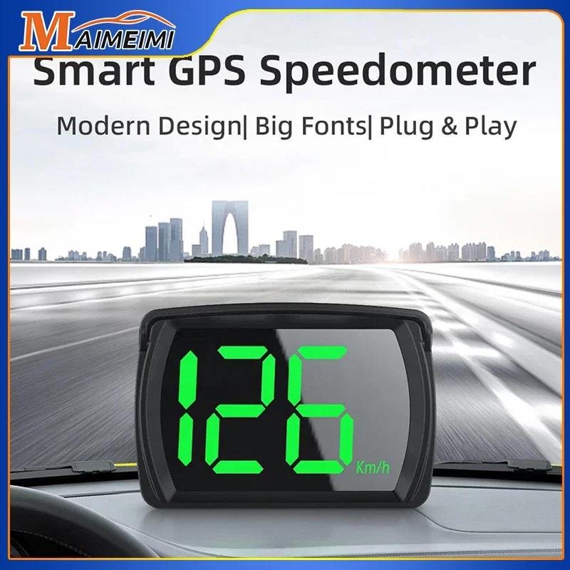 Car HUD Windshield Projector Head up Display KM/H GPS Digital Speedometer for Truck SUV Motorcycle Car Electronics Accessories