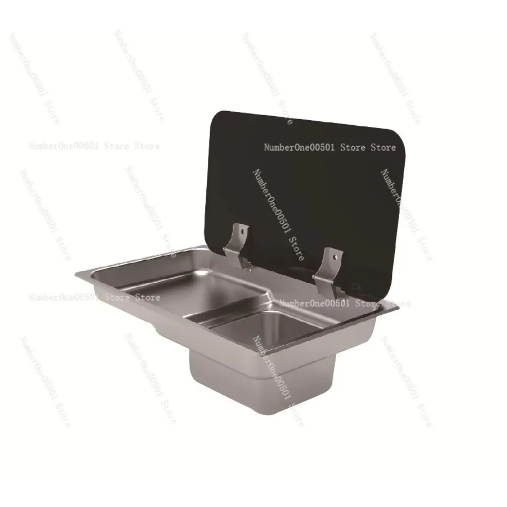 Integrated RV Stove Sink Combo With Cover Multifunctional Modification Accessory for Yacht GR-903