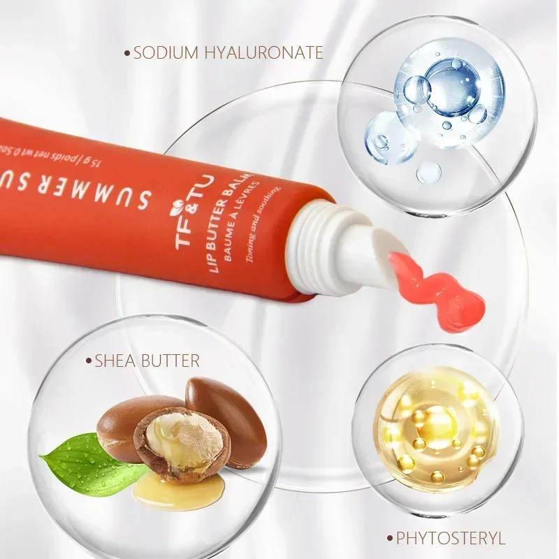 Summer Sunday Lip Balm Moisturizing Mirrors Lip Gloss Lip Vanilla Cake Smell Lipsticks Transparent Oil Make Up Pink Sugar Coffee