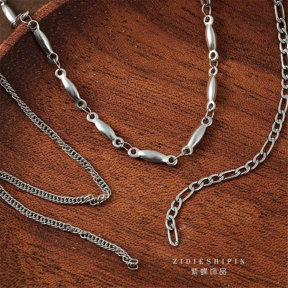 316 Titanium Steel Seiko High Throw Silver High Density Side Chain Handmade DIY Necklace Bracelet Jewelry Accessories