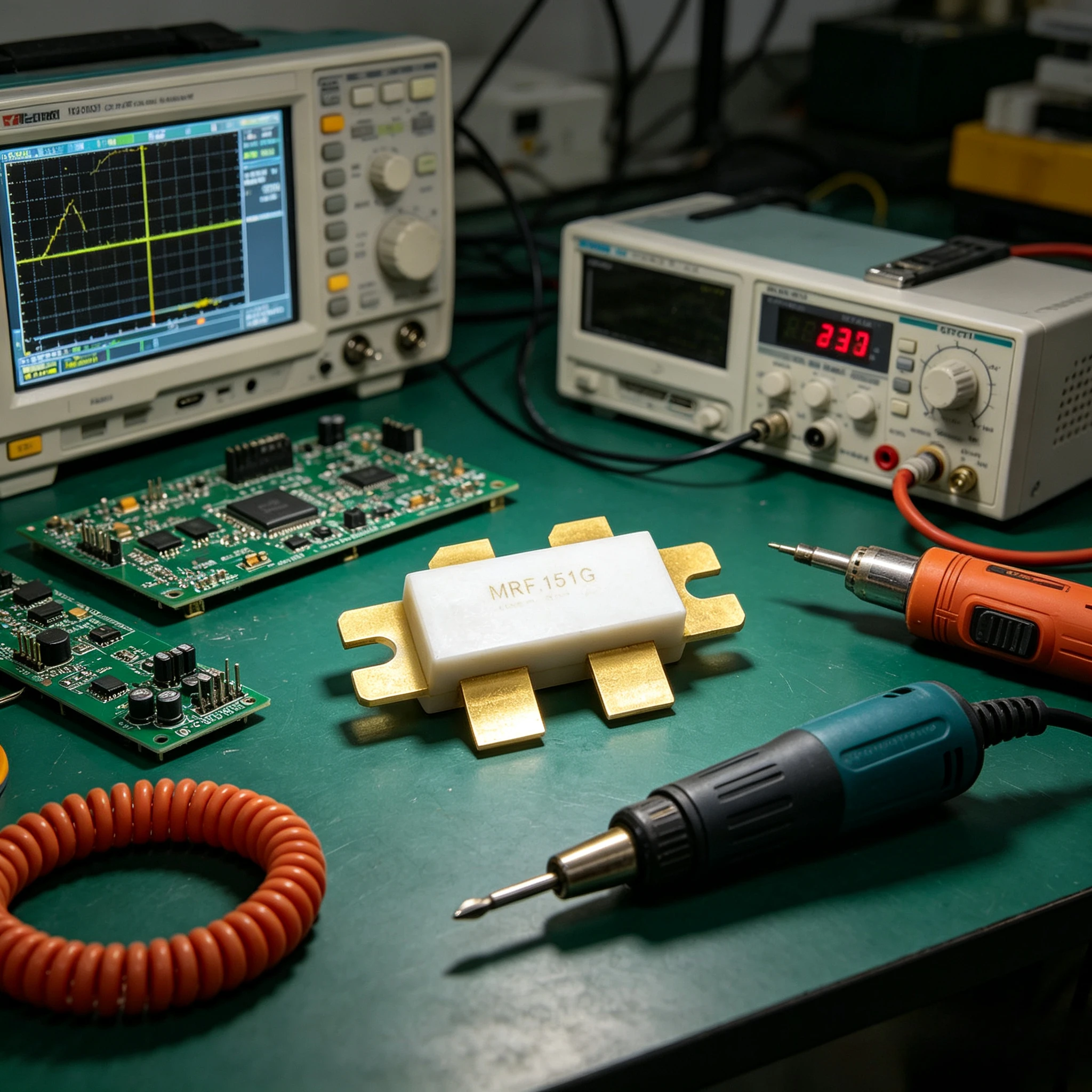 MRF151G RF силовой MOSFET-транзистор для высокочастотных микроволновых систем, предназначенный для модуля радиопередатчика VHF.