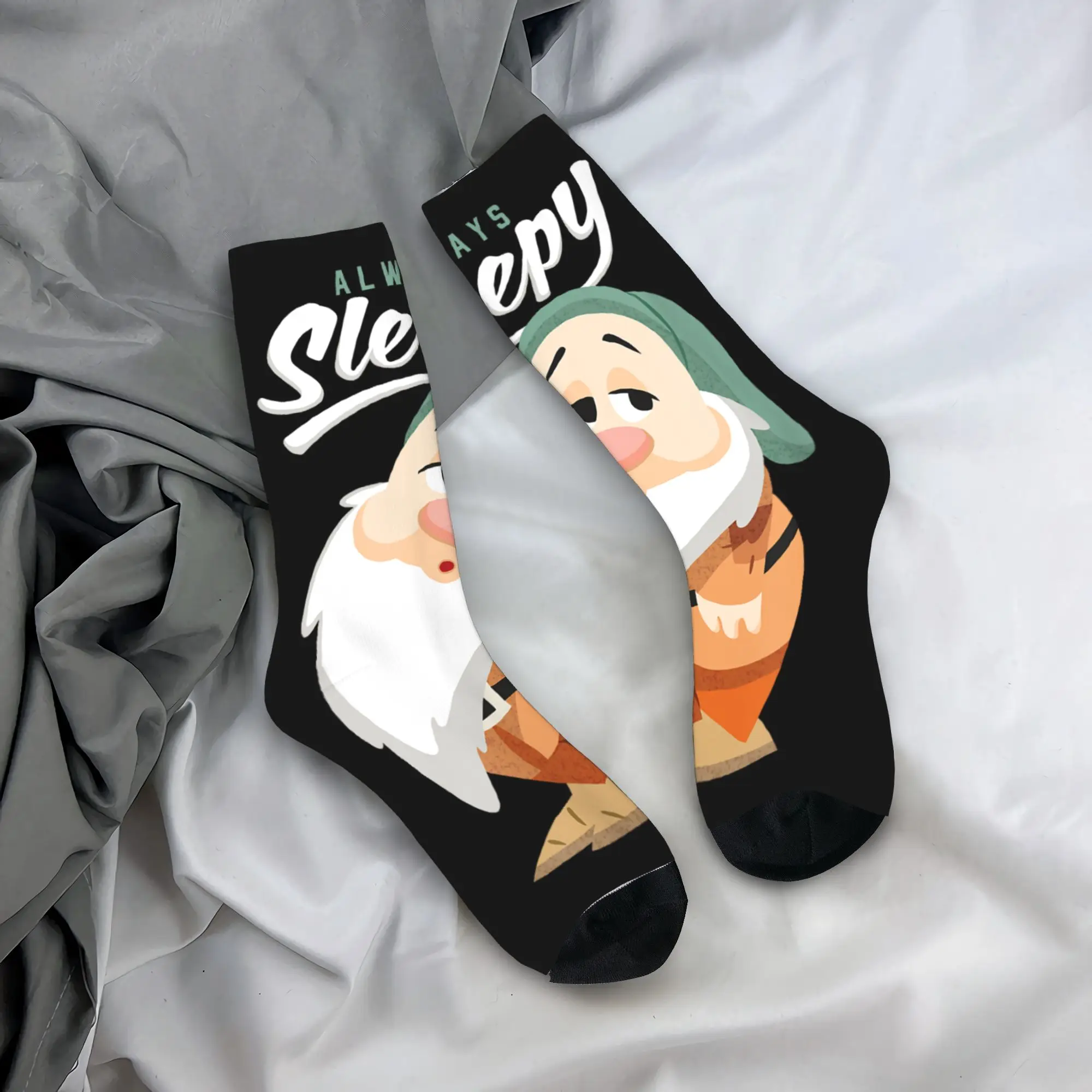 

Осенне-зимние модные унисекс белоснежные и семь гномов всегда спальные носки, впитывающие пот баскетбольные носки