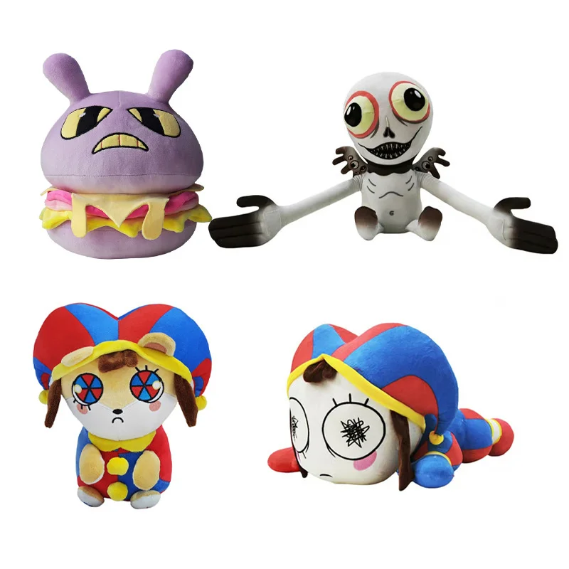 The Amazing Digital Circus Plush Pomni Plushie Cartoon Anime Soft Stuffed Animal Figure Model Doll Children Toy Christmas Gifts