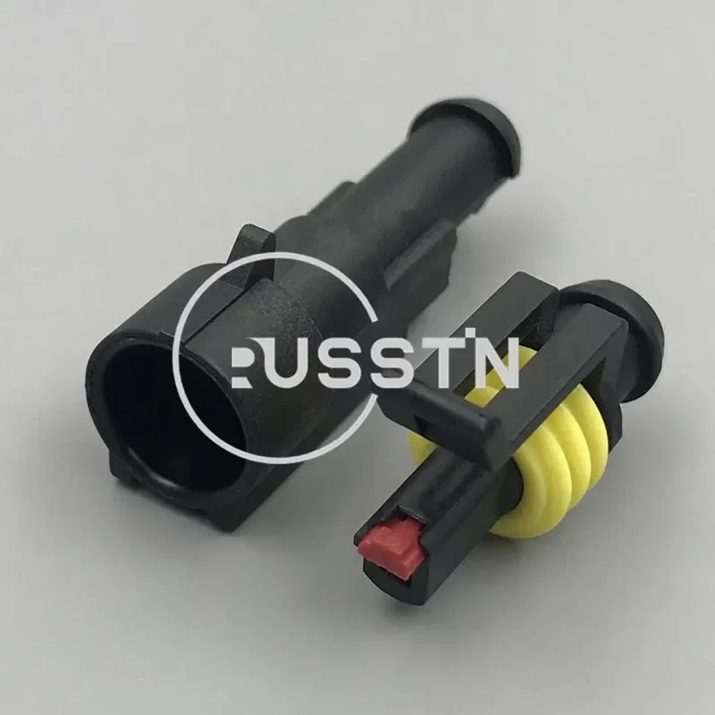 1 Set 1 Pin Superseal 1.5 Series Waterproof Electrical Wire Automotive Socket AC Assembly Plug For Auto 282103-1 282079-2