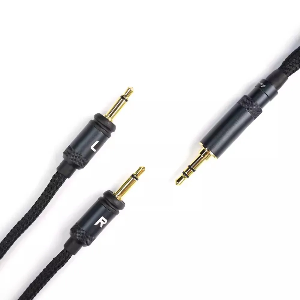 FiiO LL-RC Dual 3.5mm Interchangeable Earphone Plug Upgrade Cable High Purity Guhe Single Crystal Copper 3.5MM 4.4MM 3M length
