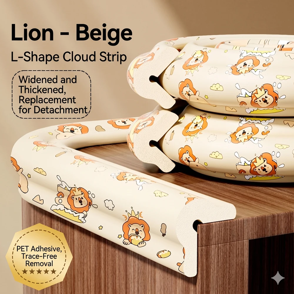 5PCS Baby Safety Protection Strip Cartoon Animal Foam Children Bumper Strips Kids Furniture Table Edge Guards Corner Protector