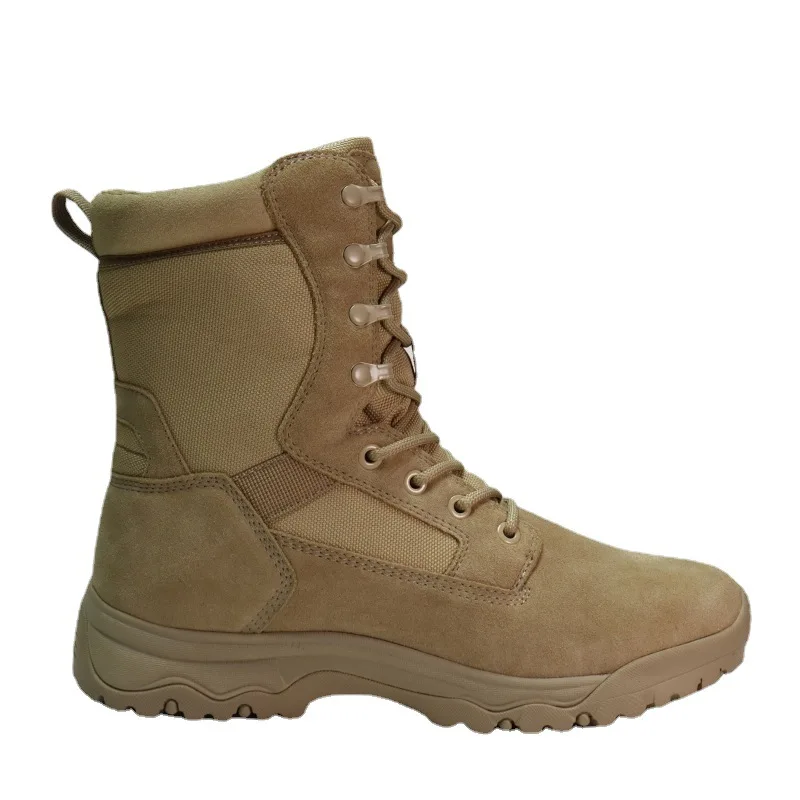 Outdoor tactical boots, men's waterproof, anti slip, ultra light hiking shoes, training wear-resistant desert security boots