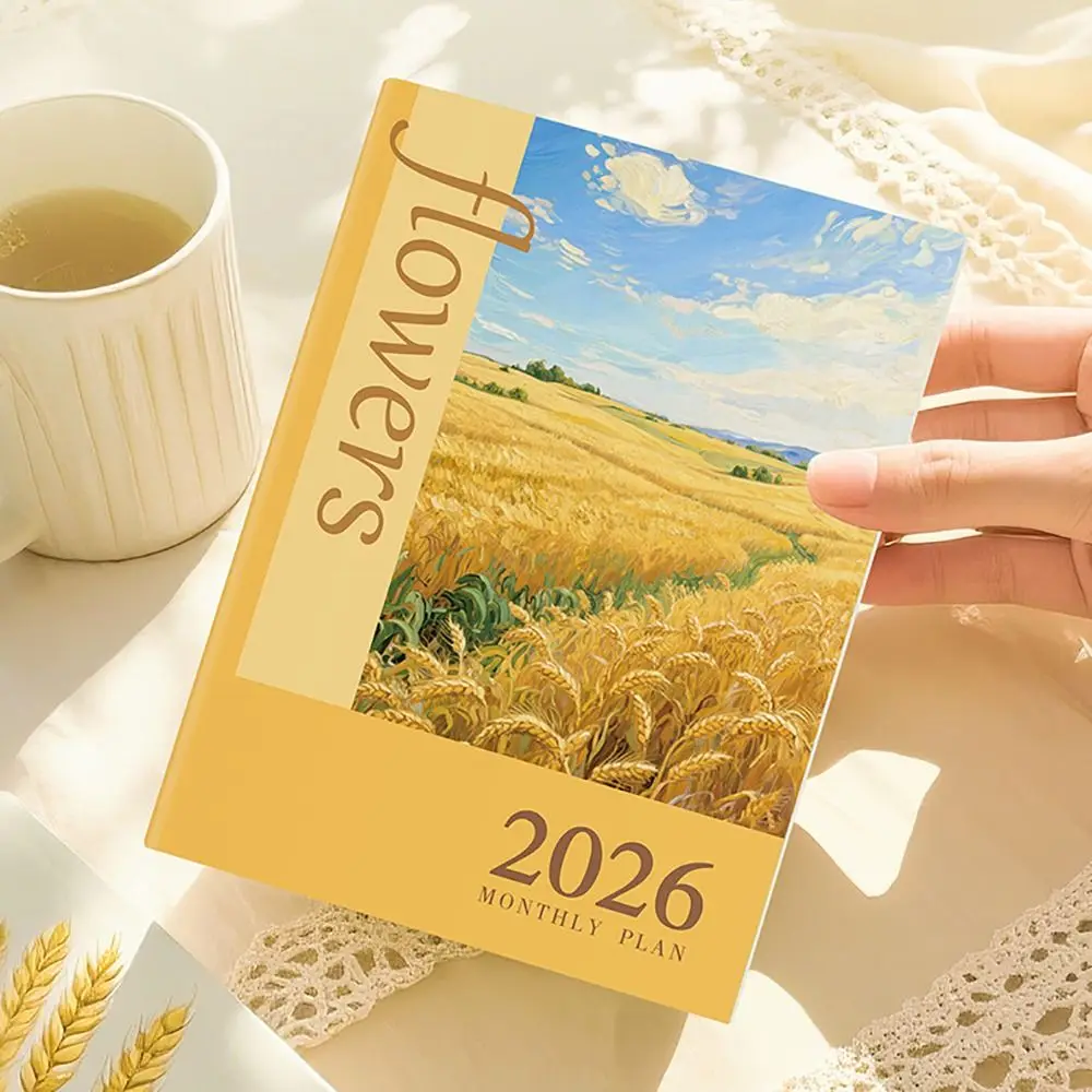 A4 A5 2026 Schedules Notebook 24 Sheets Learning Plan Agenda Planner Work Efficiency Life Check-in Planner Notebook Students