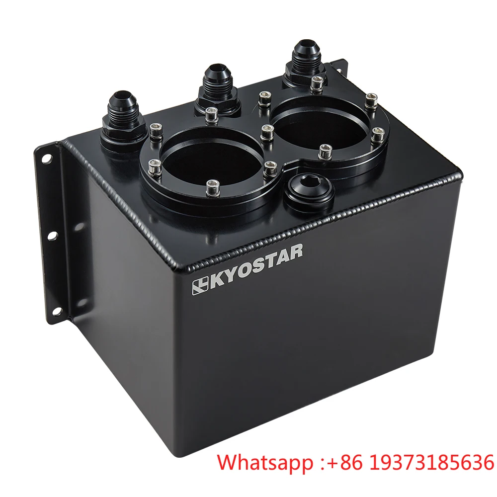 Universal High Quality Fuel Tank For 044 Fuel Pump KYOSTAR 3L Aluminum Dual Fuel Surge Tank