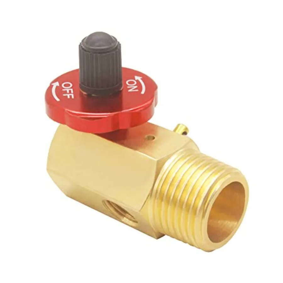 

with Shut Off Valve Relief Valve Fill Port 1/2"NPT, 1/4"NPT Hose, 1/8"NPT Gauge For Compressor Portable Carry 1Pcs