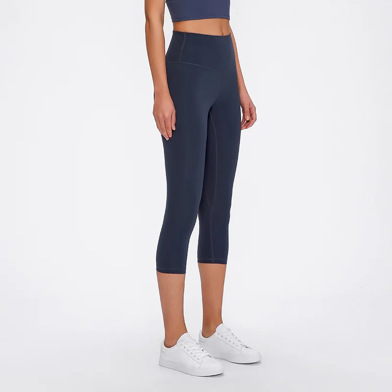 Klassische hoch taillierte und haut freundliche Yoga hosen für Frauen, Fitness übungen, Joggen, Tanzen, Sport gamaschen, elastische Capri hose