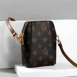 Letter Print Women's Crossbody Bag High-Quality PU Leather Small Square Bag Fashion Shoulder Handbag