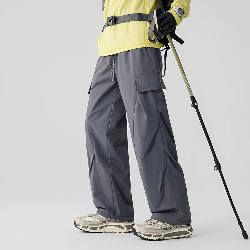 

Мужские и женские морозостойкие свободные повседневные спортивные брюки-карго Techwear, брюки унисекс, зимние теплые утепленные трехзащитные уличные лыжные брюки