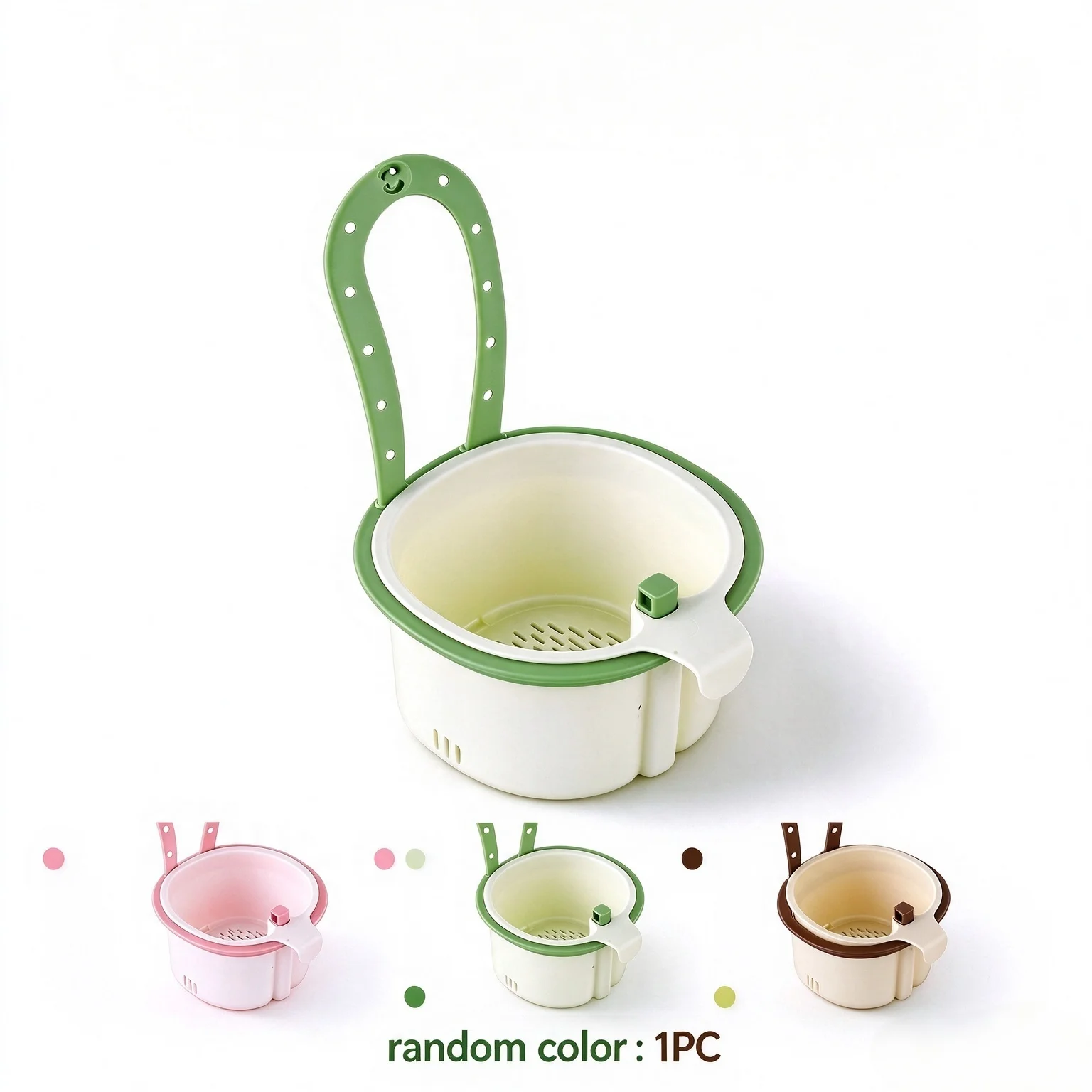 Cactus Shaped Hanging Sink Strainer, Press Automatic Dumping, Self-Clean Kitchen Food Filter Basket