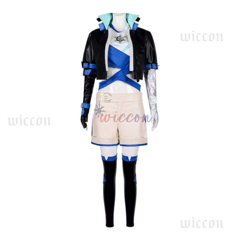 애니메이션 게임 라이벌 스노우 루나 코스프레 여성 가죽 의상 변장 복장 여성 롤 플레잉 신발 Disfraz Halloween Suit