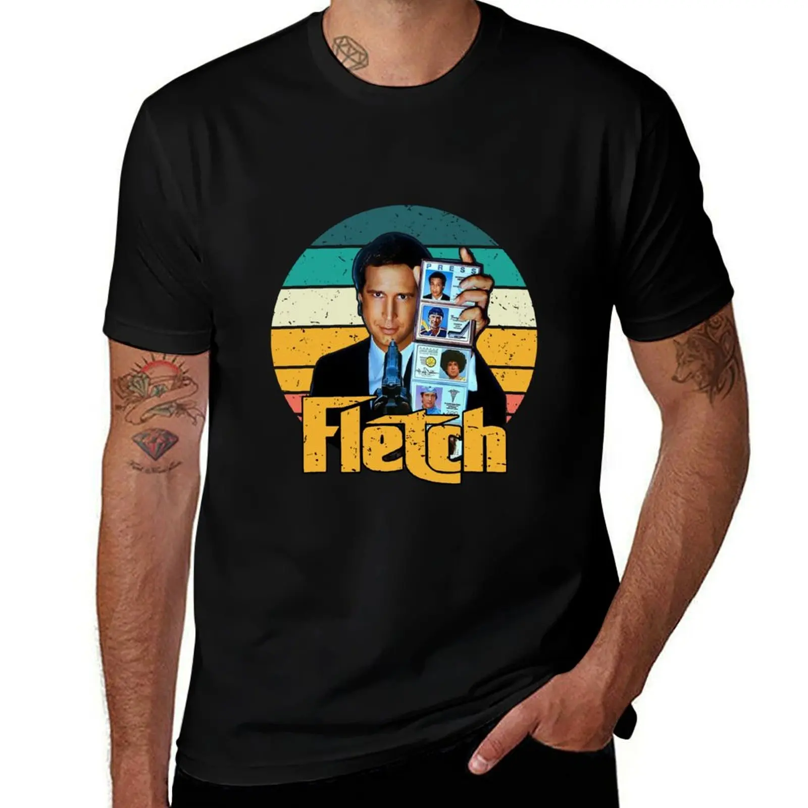 

Fletch Vintage Film T-Shirt man tshirt cotton t shirt pack man t shirt designer T-Shirt