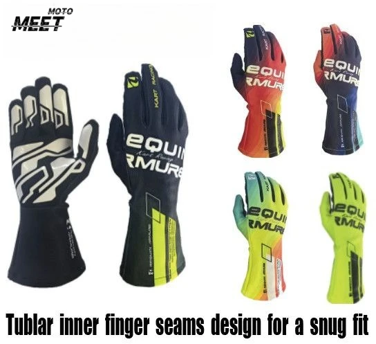 

Long Karting Racing Gloves Breathable Motorcycle Motocross Gloves Silicone Non-Slip Auto Car Go Kart Race Gloves 장갑"