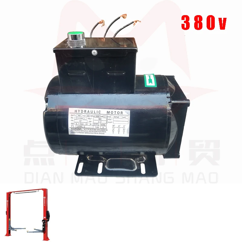 Power Unit 2200W Car Lift Hydraulic Pumps 3 HP 3400 RPM Auto Car Lift Hydraulic 2.64 Gallons Hydraulic Pump Power Unit