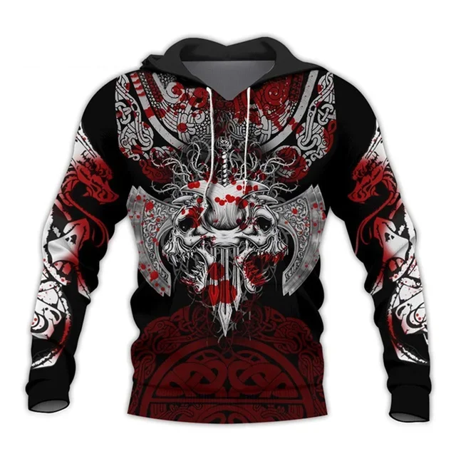 Ropa Vikinga Original Sudadera Con Capucha Y Cremallera Para Hombre Con Estampado Ropa De Los Vikingos